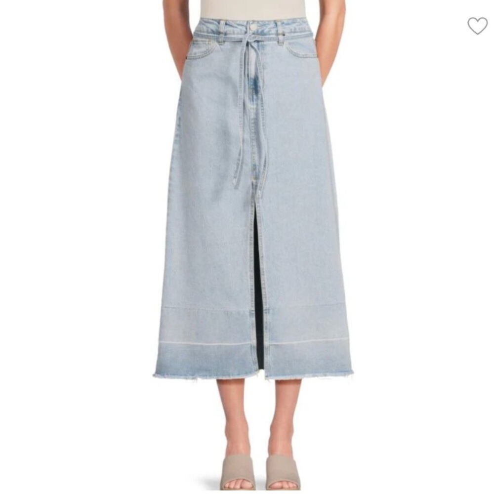 Habitual Long Denim Skirt
